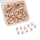 Застібка Карабін-Лобстер, Сплав, Колір: Рожеве Золото, Розмір: 12х6 мм, Отвір 1.2 мм, 100шт/контейнер, фото 2