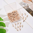 Застібка Карабін-Лобстер, Сплав, Колір: Рожеве Золото, Розмір: 12х6 мм, Отвір 1.2 мм, 100шт/контейнер, фото 5