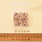 Застібка Карабін-Лобстер, Сплав, Колір: Рожеве Золото, Розмір: 12х6 мм, Отвір 1.2 мм, 100шт/контейнер, фото 9