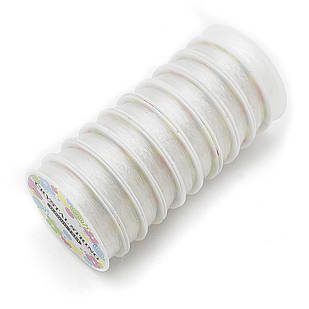 Силіконова Нитка 0.6 мм/15 м, Еластична, Гумка, Колір: Безбарвний, Товщина 0.6 мм, 15 м/котушка, 10кат/набір