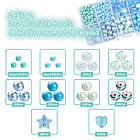 Дитячий набір для виготовлення Прикрасень, Скло та Акрил, Колір: Синій, Розмір: 4-10х3-9 мм, Отвір 1-2 мм, фото 2