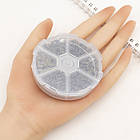 Набір Подвійних кілочок 4 ~ 10 мм, Залізні, Колір: Бронза, Розмір: 4 мм/5мм/6 мм/7мм/8 мм/10 мм — загальна вага 94г, фото 2