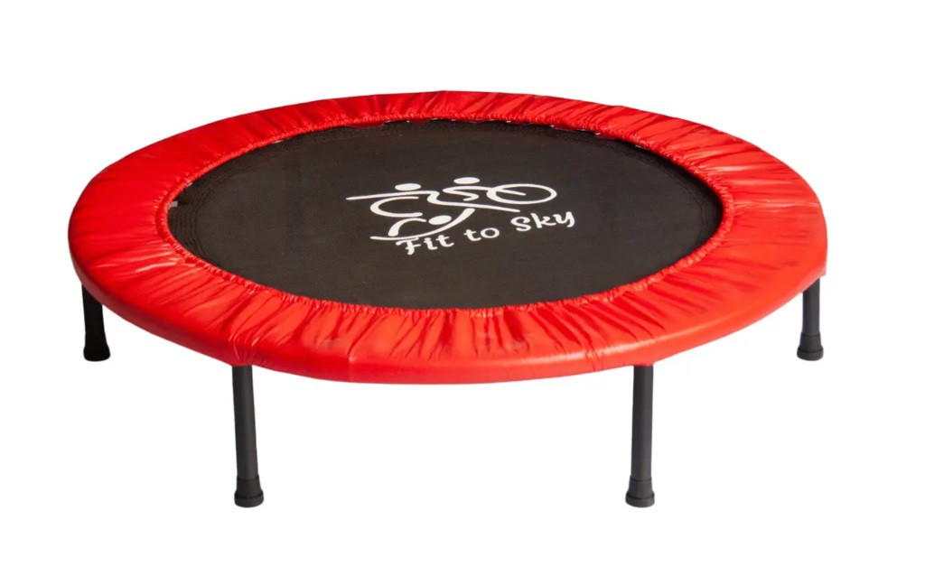 Міні-батут кімнатний складаний для дітей та дорослих FitToSky 102 см червоний, фото 1