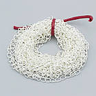 Ланцюг Віте Плетіння, Залізо, Колір: Срібло, Дзвено: 6.5х4.5мм, Товщина 0.8мм, фото 6