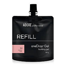Гель для нарощування one Drop Gel 60g №04 muted rose ADORE PROFESSIONAL