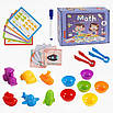 Настільна гра із завданнями та маркером піші стирай Логічний набір із картками та гумовими фігурками для дітей, фото 9