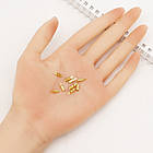 Концевики-затискачі для Шнура, Неіржавка сталь, Цет: Золото, Розмір: 10х3х2.5мм, Внутрішній Діаметр 2-2.5мм, фото 5