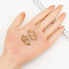 Конектор Кільцевий, Біжутерний Сплав, Пазл, Колір: Бронза, Розмір: 30х18х3мм, 10 шт, фото 2