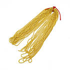 Ланцюг Плетіння Перлина, Залізо, Колір: Золото, Дзвено: Діаметр 1.5 мм, фото 5