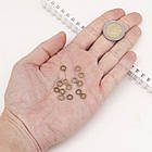 Колечки Одинарні Нероз'ємні, Сплав, Колір: Бронза, Розмір: 7х1мм, Внутрішній Діаметр 5 мм, 50 шт, фото 4