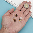 Комплект Застібки Магнітні, Латунь, Круглі, Розмір: 11x5мм, 5 кольорів по 2 шт., 10 шт./набір, 1 набор, фото 7