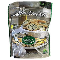 Брускети з часником та петрушкою Валентіна Valentina 150g 12шт/ящ (Код: 00-00018292)