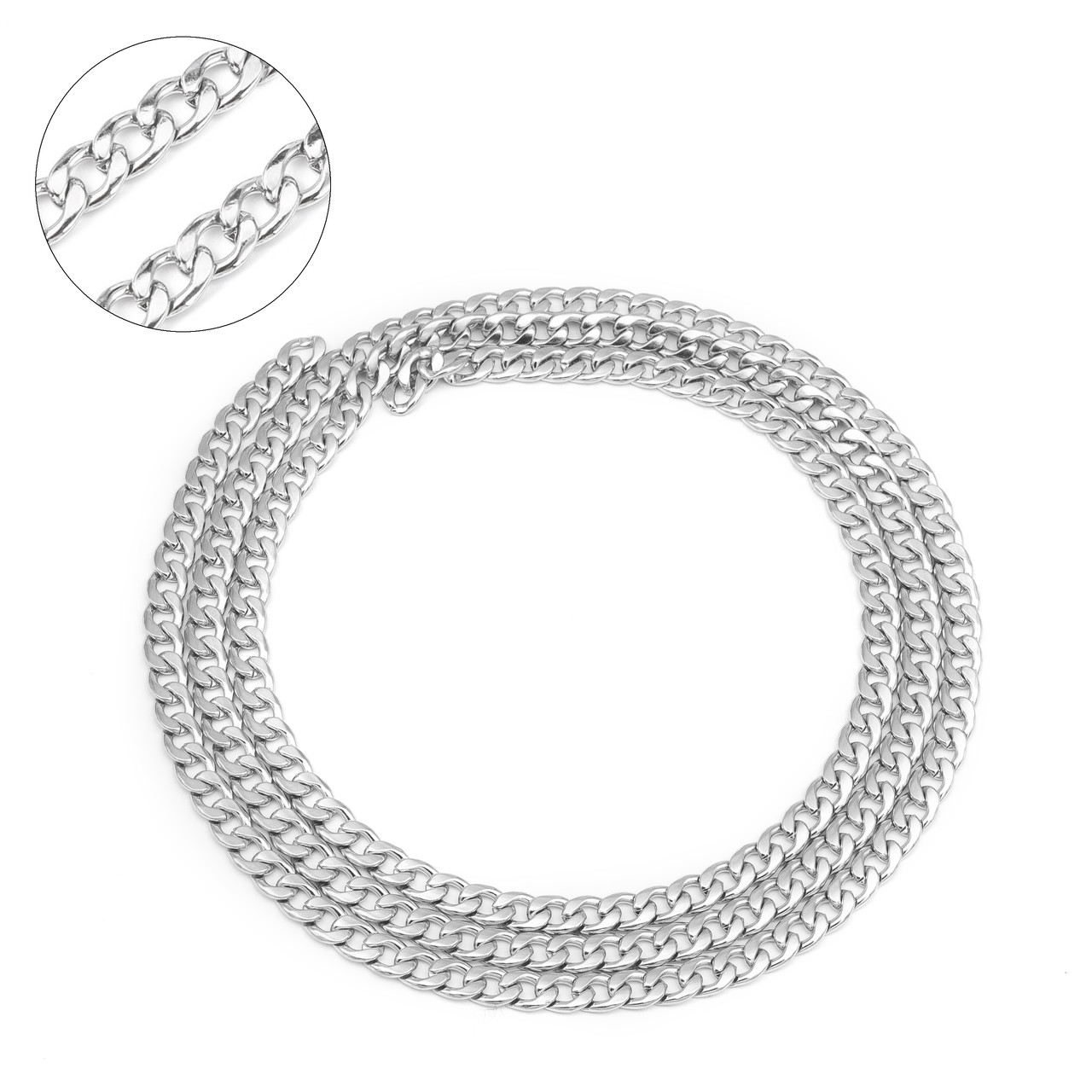 Ланцюг Неіржавка сталь, Непаяна, Розмір: Ширина 6 мм, Дзвено 9х6х2мм, (1 м), фото 1