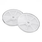 Контейнер для Бісера та Бусин, Пластик, Круглий, Безбарвний, 83х12мм, 2 шт, фото 3