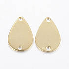 Конектор Крапля, Неіржавка сталь, 2 отвори, Колір: Золото, Розмір 15x10x0.8 мм, Отвір 1.2 мм, 10 шт, фото 5