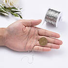 Ланцюг, Плетіння Кардана, Латунь, Колір: Платина, Дзвено: 0.9х0.6мм, 5 м, фото 2