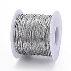 Ланцюг, Плетіння Кардана, Латунь, Колір: Платина, Дзвено: 0.9х0.6мм, 5 м, фото 3