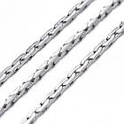 Ланцюг, Плетіння Кардана, Латунь, Колір: Платина, Дзвено: 0.9х0.6мм, 5 м, фото 5