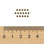 Бусини Затискні Стопери, Кримпи, Залізо, Круглі, Колір: Бронза, Розмір: 2х2мм, Отвір 1 мм, 20 г, фото 4