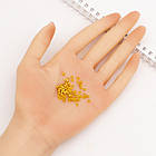 Бусини затискні Стопери, Кримпи, Латунь, Рондель, Колір: Золото, Розмір: 2x3мм, Отвір 2 мм, 5 г/приблизно 140 шт, фото 4