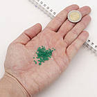 Бісер Китайський 12/0, Матовий (FC), Зелений M20А, Круглий, 100 г, фото 3