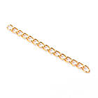 Ланцюжок Подовжувальний Неіржавка сталь, Золото, 47-53х3мм, Дзвіно 4х3мм, 20 шт./пач, 1 упаковка, фото 2