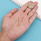 Ланцюжок Подовжувальний Неіржавка сталь, Золото, 47-53х3мм, Дзвіно 4х3мм, 20 шт./пач, 1 упаковка, фото 3