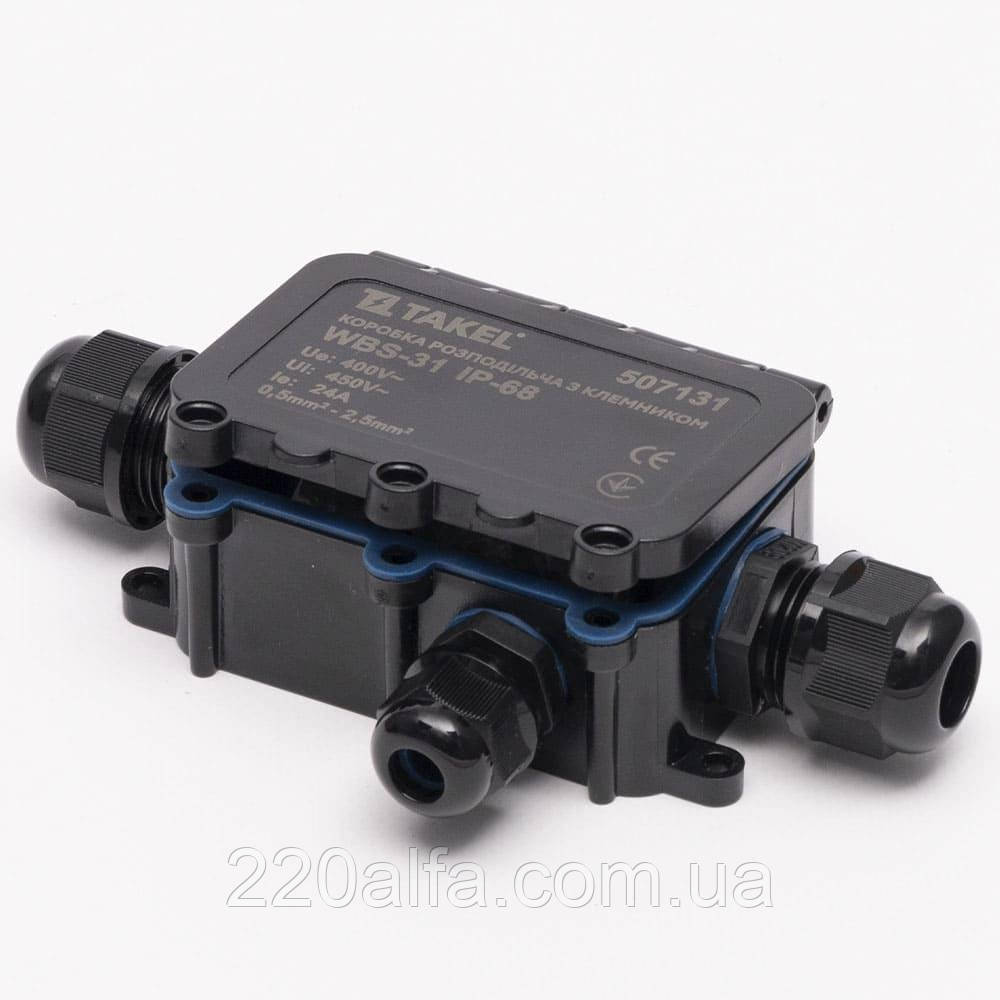 Коробка розподільча з клемником WBS-31 IP-68 TAKEL, фото 1