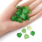 Набір Підвіски Кулони Акрилові Лист, Мікс, 15-16x15-16x2мм, Отвір 1-1.5 мм, 100 шт./пач, 1 упаковка, фото 4