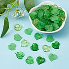 Набір Підвіски Кулони Акрилові Лист, Мікс, 15-16x15-16x2мм, Отвір 1-1.5 мм, 100 шт./пач, 1 упаковка, фото 5