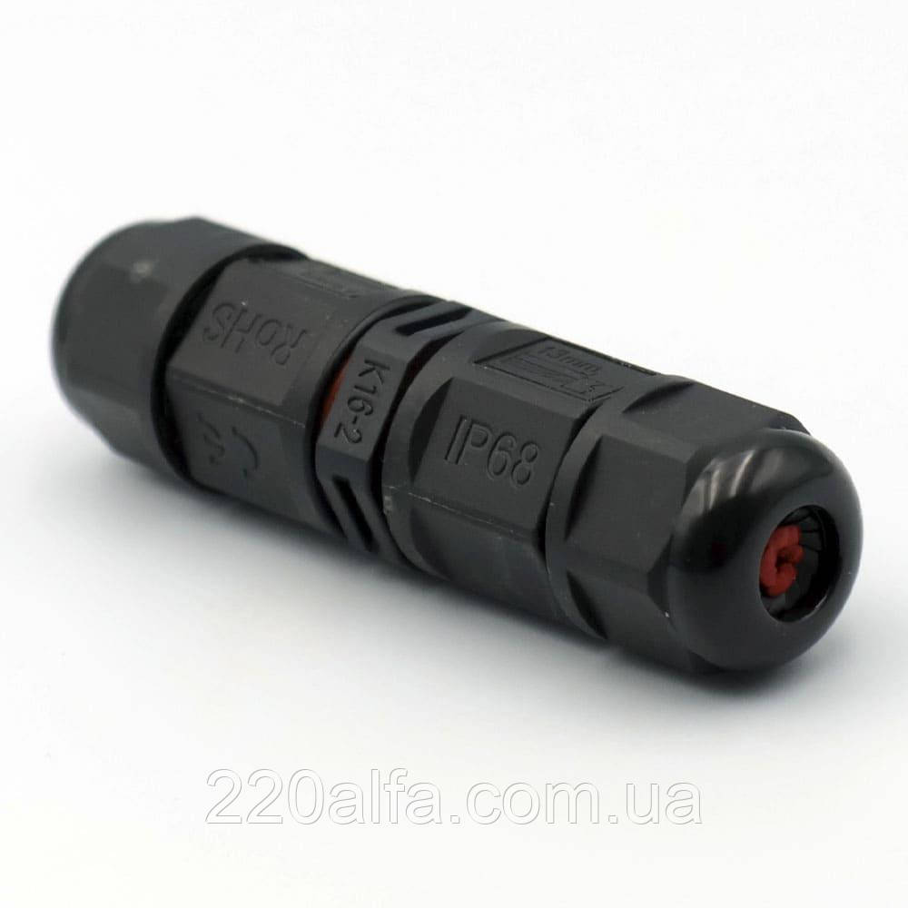 Конектор К16 2pin IP68 TAKEL, фото 1