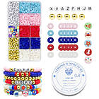 Набір Бусини та фурнітура для Браслетів і прикрас у Контейнері, приблизно 1800 шт./набір, 1 набор, фото 3