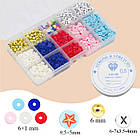 Набір Бусини та фурнітура для Браслетів і прикрас у Контейнері, приблизно 1800 шт./набір, 1 набор, фото 4