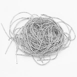 Канатель Трунцал 4 грані, Колір: Срібло, Відрізки не менш ніж 8 см, Діаметр 1 мм, приблизно 980 см/10г