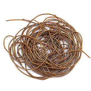 Канітель М'яка 1 мм, Колір: Античне Золото, Відрізки не менш ніж 15 см, приблизно 580 см/10г