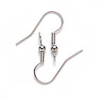 Швензи Гачок, Основа для Сріблячок, Неіржавка сталь, 19-21х18мм, Отвір 2.5 мм, Штифт 0.7мм, 200 шт./пач, фото 2