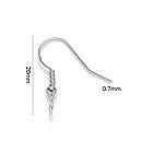 Швензи Гачок, Основа для Сріблячок, Неіржавка сталь, 19-21х18мм, Отвір 2.5 мм, Штифт 0.7мм, 200 шт./пач, фото 3