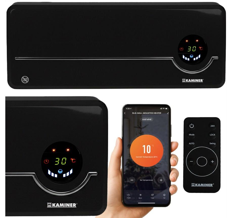 Повітряна завіса KAMINER AIRO 2000 Вт з пультом 26388 Чорна, фото 1