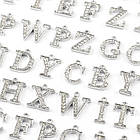 Кулони Підвіски Букви зі стразами, Платина, 14-19 мм, 40 шт, фото 2