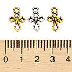 Кулони Хрест, Біжутерний сплав, Мікс, 16.5х11х3.5мм, Отвір 1.5 мм, 50 шт, фото 4