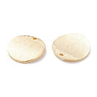 Підвіска Плоска Кругла, Латунь, Покриття Золото 24К, Розмір: 14х1мм, Отвір 1.2 мм, (4 шт.), фото 3