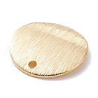 Підвіска Плоска Кругла, Латунь, Покриття Золото 24К, Розмір: 14х1мм, Отвір 1.2 мм, (4 шт.), фото 4