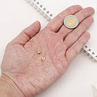 Підвіска Латунь, Замок, Покриття Півосто 18К, Розмір: 7.5х4х1.5мм, сполучне еольце 4х0.8мм, 2 шт, фото 5