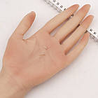 Срібло 925 Основи для Пусет, під Кабошон, Колір: Срібло, Розмір: 11х4мм, 2 шт, фото 2