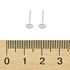 Срібло 925 Основи для Пусет, під Кабошон, Колір: Срібло, Розмір: 11х4мм, 2 шт, фото 3