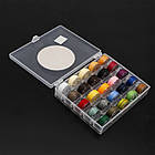 Набір Шнур Вощений Поліестер, Розмір: 0.45 мм, 25каточок/набір, приблизно 16 м/котушка, 1 набор, фото 2