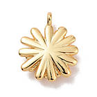 Підвіска Латунь, Квітка, Стійке Покриття Золото 18К, Розмір: 14х11х3мм, Отвір 1.5 мм, 1 шт, фото 2
