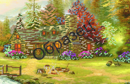 Схема Часткова для Вишивки А3, Бісером, Будиночок у лісі, ТМ Рішельє, Арт. Н-94, 1 шт, фото 1