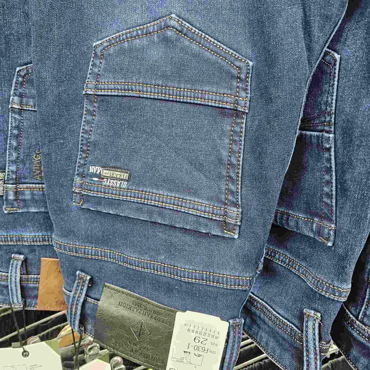 Джинси чоловічі зимові на флісі 32-38, фото 1