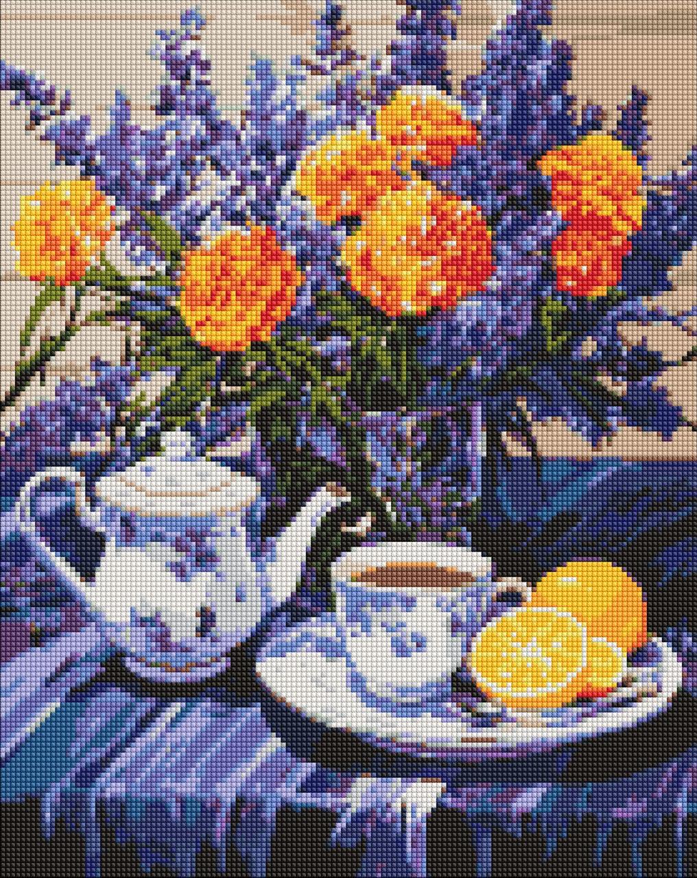 Алмазна мозаїка Ideyka AMO7979 Лавандова гармонія, 40х50см. на підрамнику